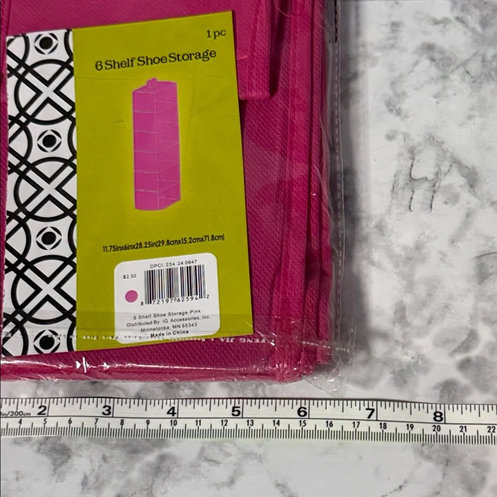 Pink 6 Shelf Storage Organizer Set of 2